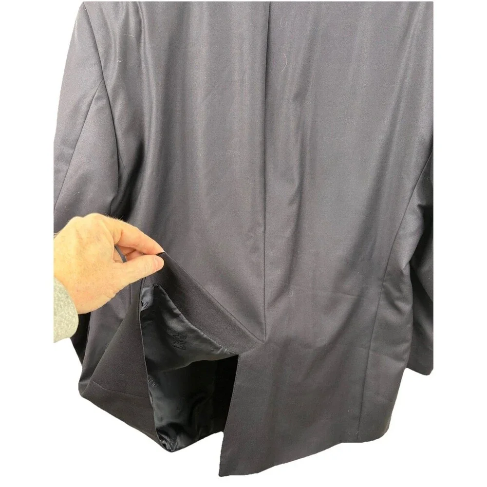 Jos A Bank Navy Blue Signature Gold 46S 100% Wool Blazer Sport Coat Jacket